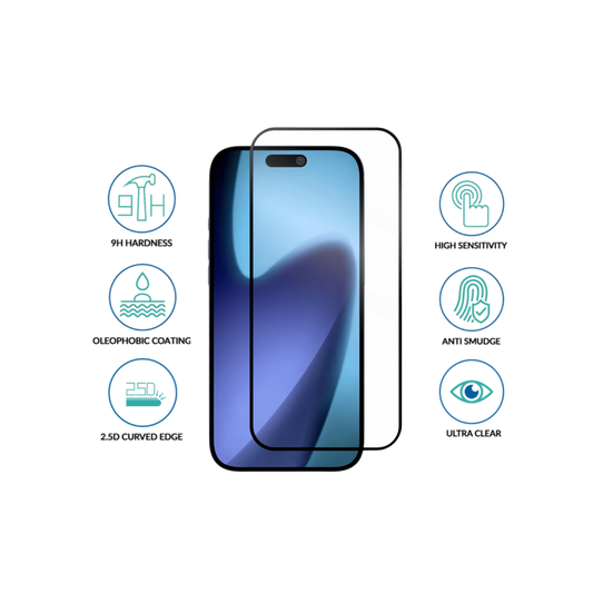 iPhone 17 Pro Max Tempered Glass Screen Protectors, High Clarity, 9H Hardness Scratch Resistant, Military-Grade, Shatterproof, Screen Guard