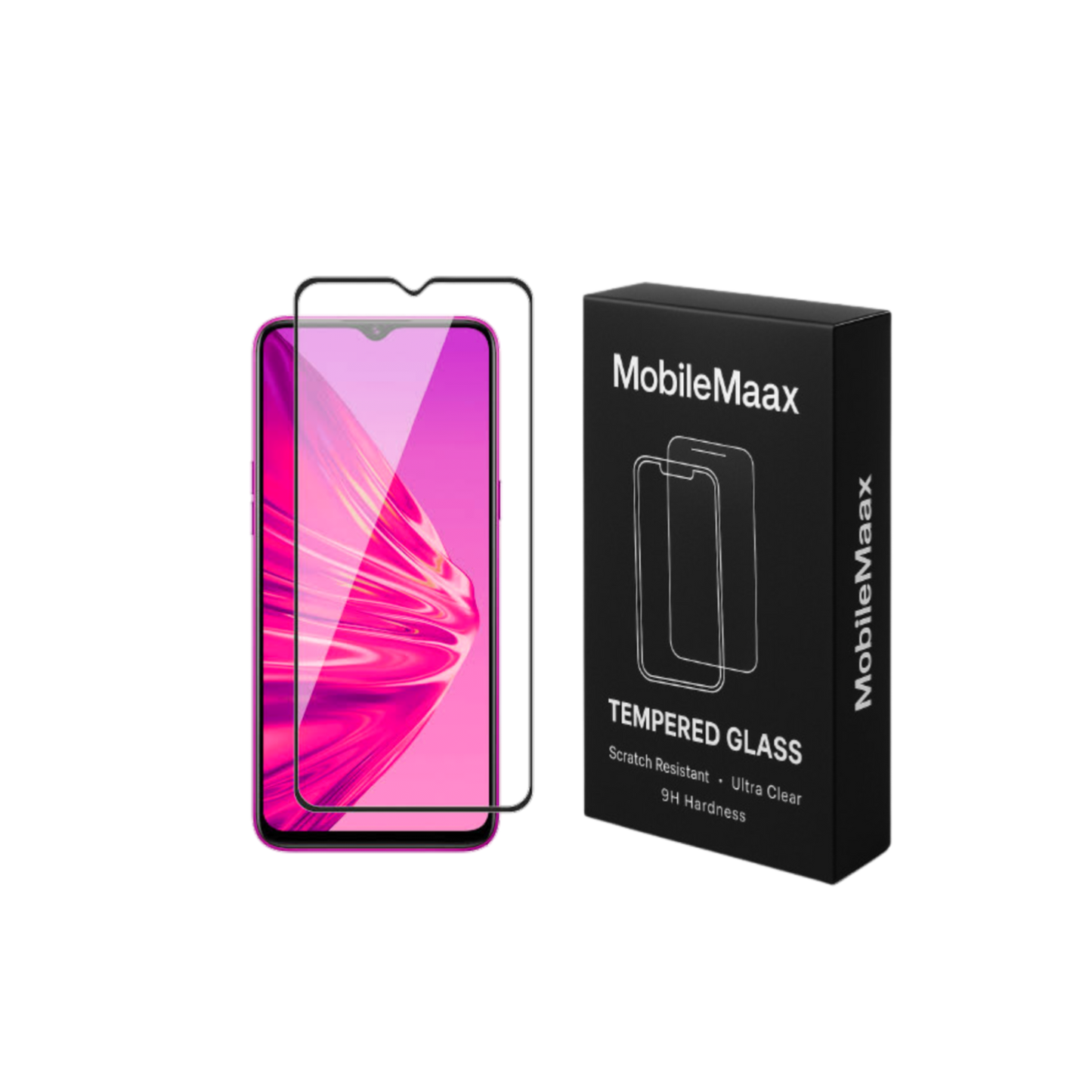 Realme C35 Full Cover Tempered Glass -