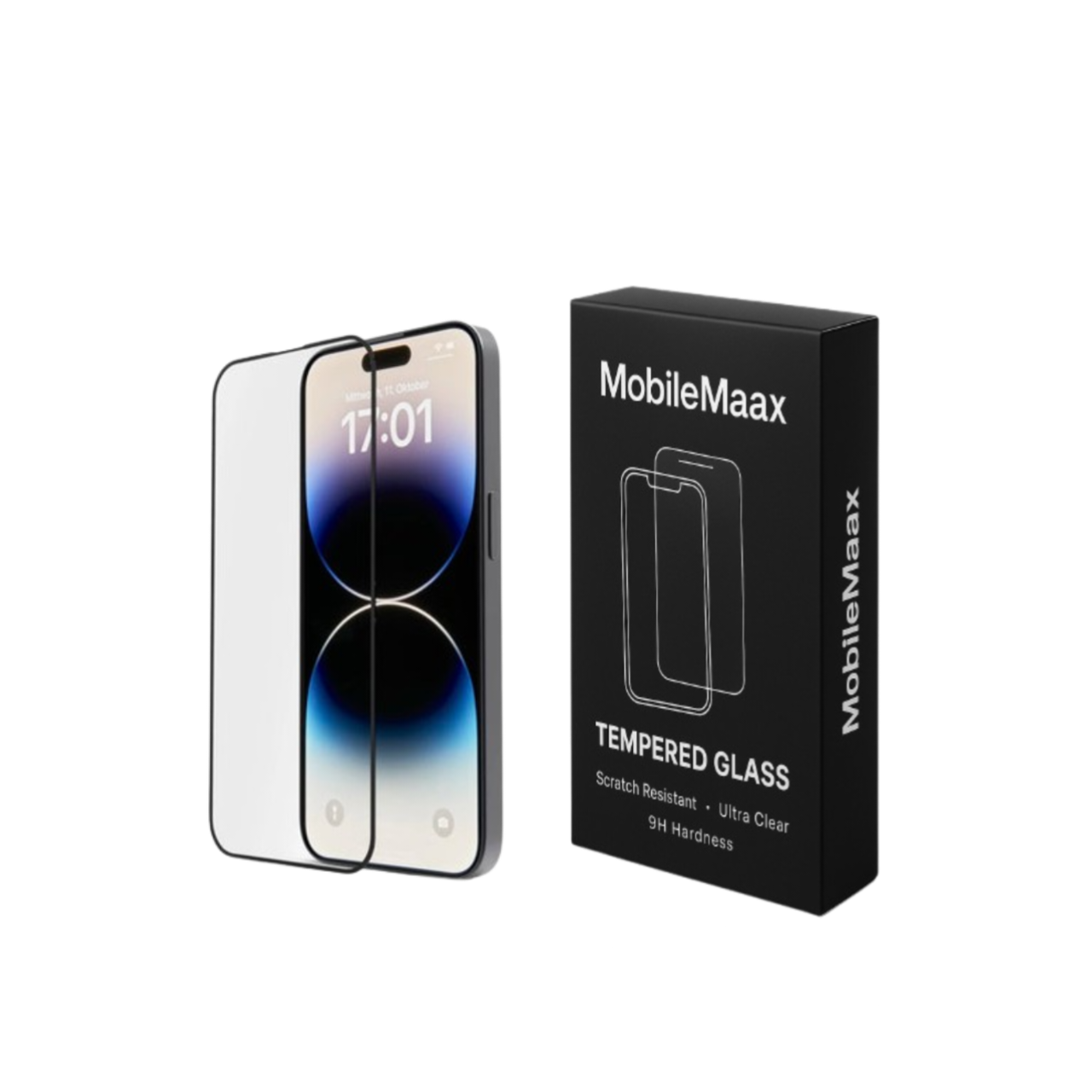 iPhone 17 Pro Screen Protector – Premium Tempered Glass, Scratch Resistant, Bubble-Free Installation