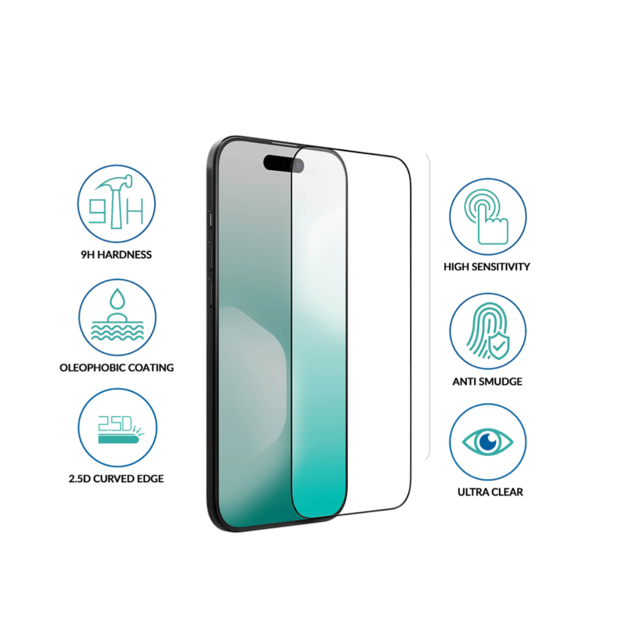 iPhone 17 Screen Protector – HD Clear, Scratch Resistant, Bubble-Free Install