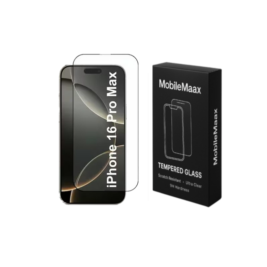 iPhone 16 Pro Max Screen Protector – Anti-Fingerprint, HD Clarity, Easy Install