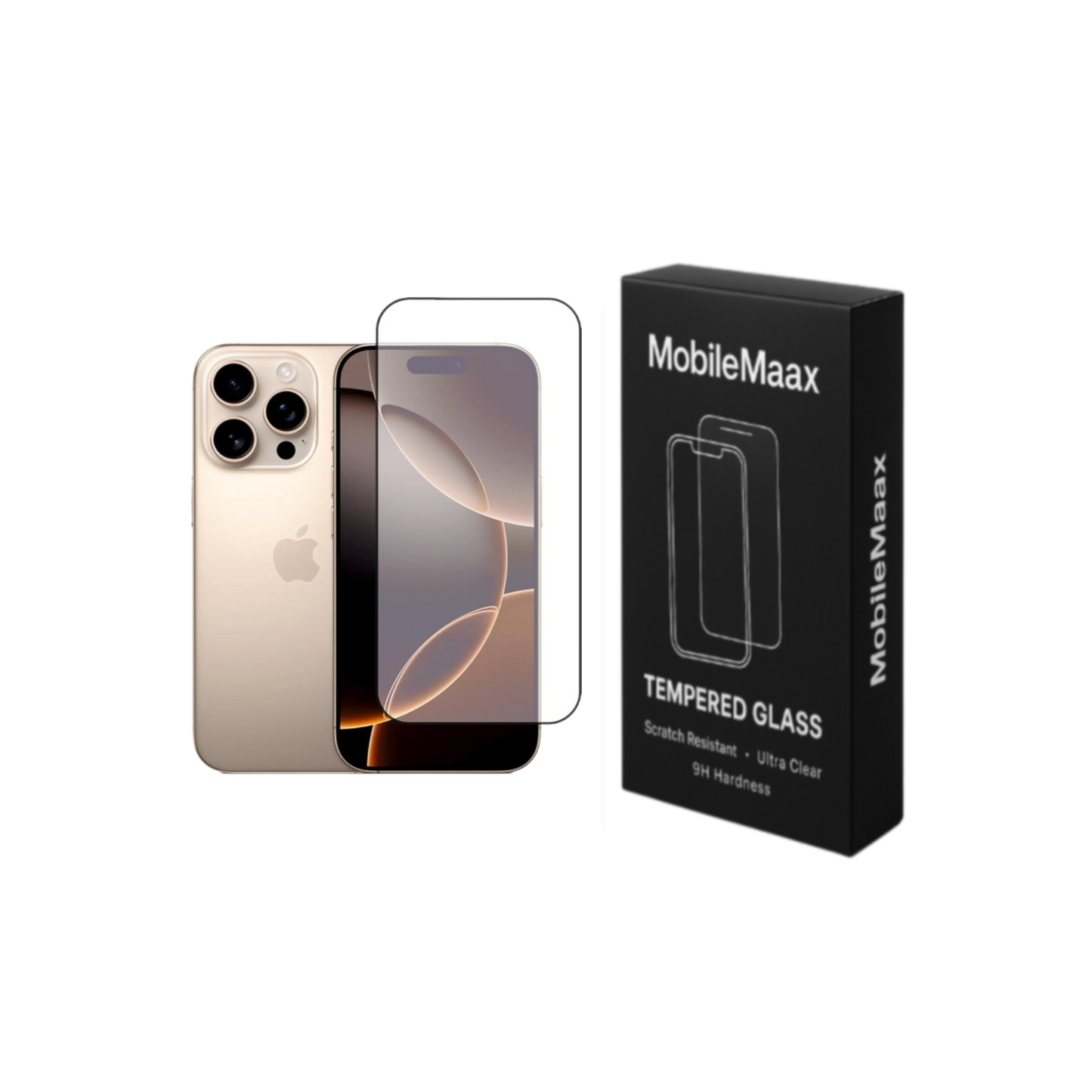 iPhone 16 Pro Max Screen Protector – Anti-Fingerprint, HD Clarity, Easy Install