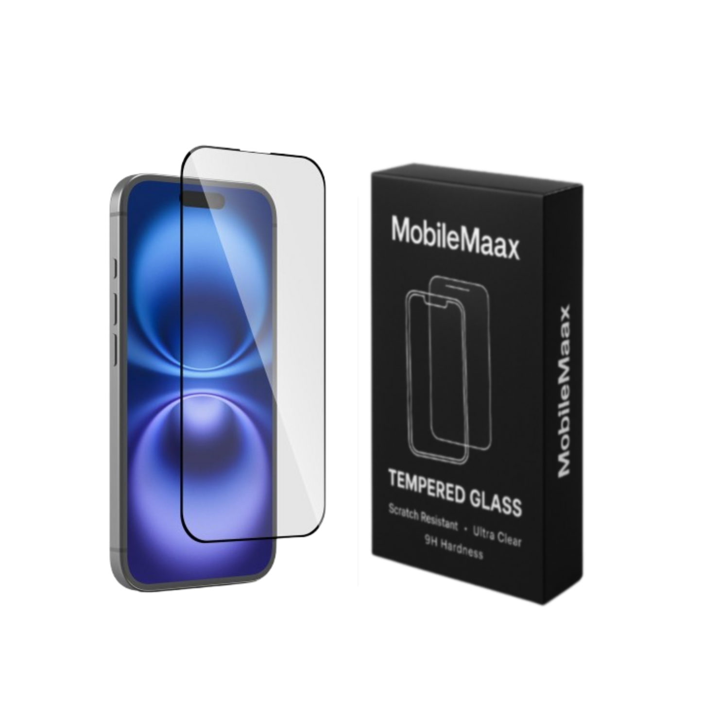 iPhone 16 Plus Glass Screen Protector – 9H, HD, Anti-Fingerprint