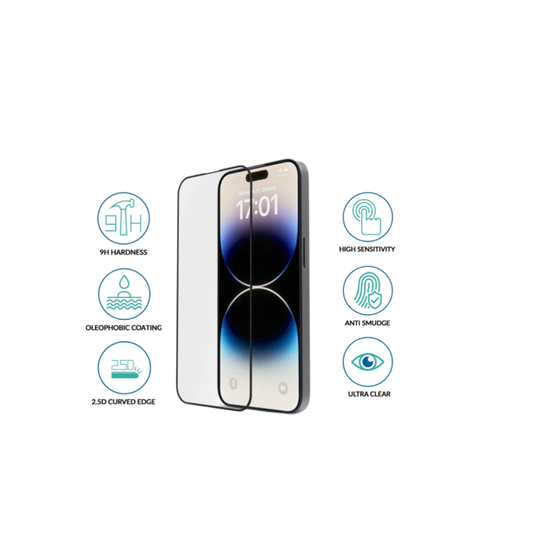 iPhone 17 Pro Screen Protector – Premium Tempered Glass, Scratch Resistant, Bubble-Free Installation