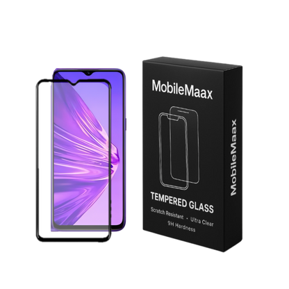 Realme 5 Full Cover Tempered Glass OG Quality