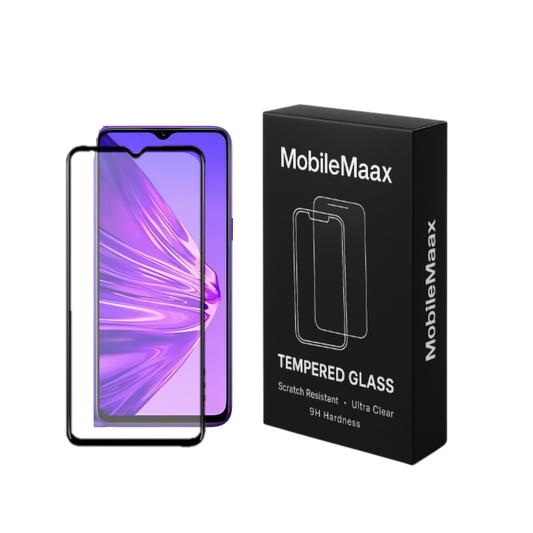Realme 5 Full Cover Tempered Glass OG Quality