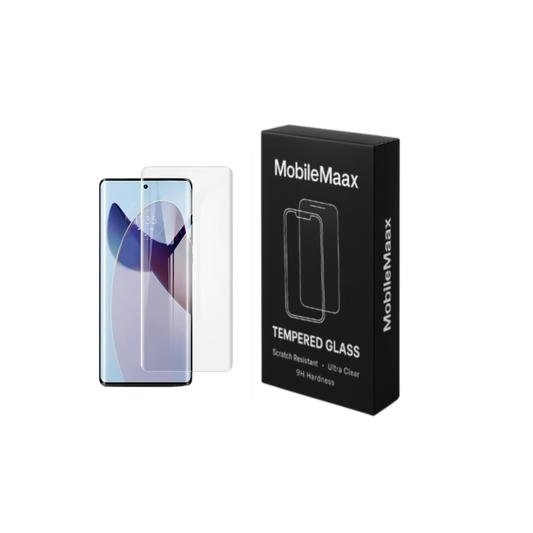 Moto Edge 60 Screen Protector  For Curved Screen 9H Hardness Tempered Glass, Edge-to-Edge Protection