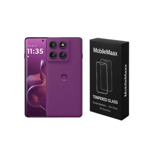 Moto Edge 60 Screen Protector For Curved Screen 9H Hardness Tempered Glass, Edge-to-Edge Protection